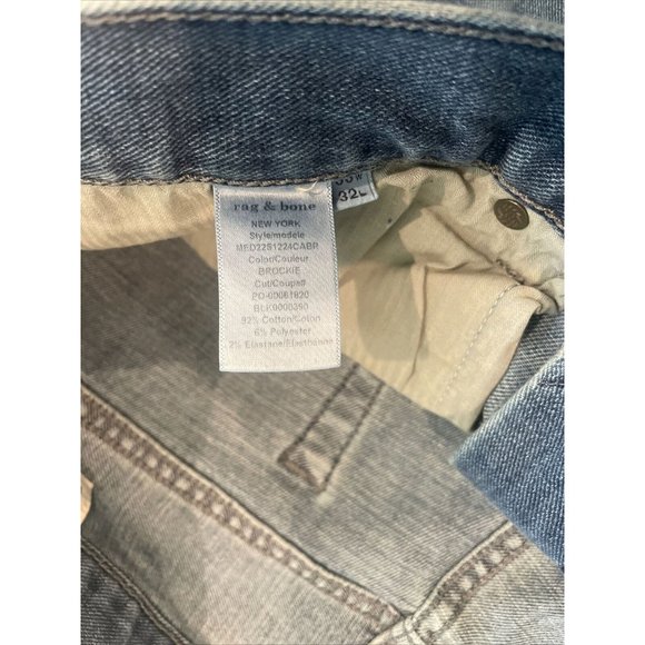 Rag & Bone Women's Jeans Fit 1 Skinny Brockie Blue W33 L32 (34x31) NEW - Picture 7 of 12